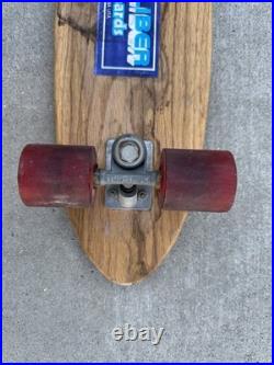 Vtg 70s X-Caliber Wooden Skateboard Stud Trucks Sidewalk Surfboard Dogtown Era