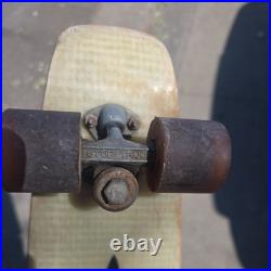 Vtg D&L Products Trickray MOTO BOARD Skateboard Deck Fiberglass Tropical Girl