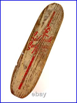 Vtg Nash Malibu Sidewalk Surfboard skateboard RED wood clay wheels NICE