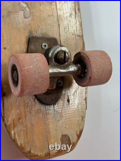 Vtg Nash Malibu Sidewalk Surfboard skateboard RED wood clay wheels NICE