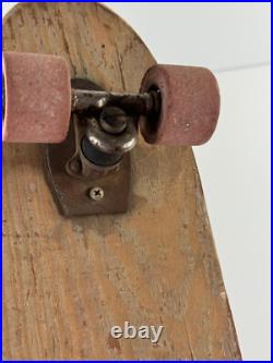 Vtg Nash Malibu Sidewalk Surfboard skateboard RED wood clay wheels NICE
