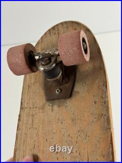 Vtg Nash Malibu Sidewalk Surfboard skateboard RED wood clay wheels NICE