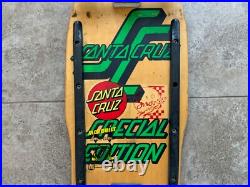 Vtg OG 80's Santa Cruz Skateboards Special Edition 5 Ply Skateboard Indy Stage 3