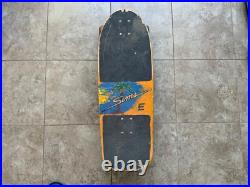 Vtg OG 80's Sims Skateboard Lester Kasai with Tracker Trucks, Powell Bones 3's
