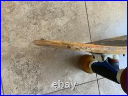 Vtg OG 80's Sims Skateboard Lester Kasai with Tracker Trucks, Powell Bones 3's