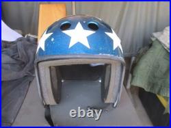 Vtg PRO TEC, Evel Knievel, Easy Rider, Stars and Stripes Full Cut Helmet