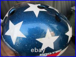 Vtg PRO TEC, Evel Knievel, Easy Rider, Stars and Stripes Full Cut Helmet
