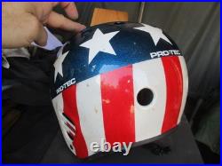 Vtg PRO TEC, Evel Knievel, Easy Rider, Stars and Stripes Full Cut Helmet
