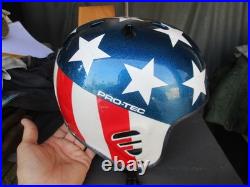 Vtg PRO TEC, Evel Knievel, Easy Rider, Stars and Stripes Full Cut Helmet