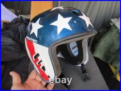 Vtg PRO TEC, Evel Knievel, Easy Rider, Stars and Stripes Full Cut Helmet