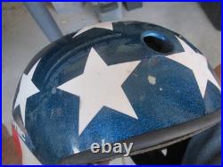 Vtg PRO TEC, Evel Knievel, Easy Rider, Stars and Stripes Full Cut Helmet