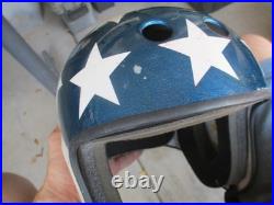 Vtg PRO TEC, Evel Knievel, Easy Rider, Stars and Stripes Full Cut Helmet