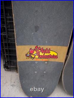 WORLD INDUSTRIES WET WILLY STAINED GLASS Used Mini Skateboard Complete Board