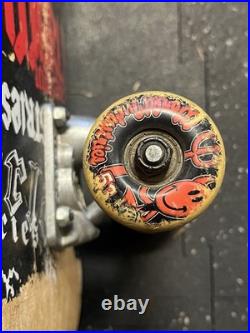 World Industries Skateboard Complete Skull Face Vintage Used