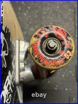 World Industries Skateboard Complete Skull Face Vintage Used