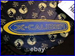 X-CALIBER Vintage SKATEBOARD All Original 2 foot Yellow Board