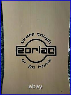 Zorlac Double Cut Shrunken Head Skateboard Deck Reissue Early 2000s