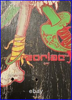 Zorlac Metallica Skateboard 1987 OG Pushead Art Rare Vintage Deck