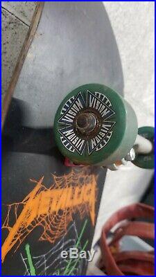 Zorlac Metallica Skateboard Skull Spider withVision Wheels & Independent Trucks