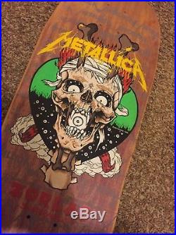 Zorlac metallica skateboard 1989 pushead NOS