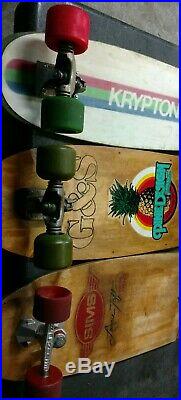 ÷sims÷ Lonnie Toft, G&s Pine Design & Kryptonics Vintage Complete Skateboards